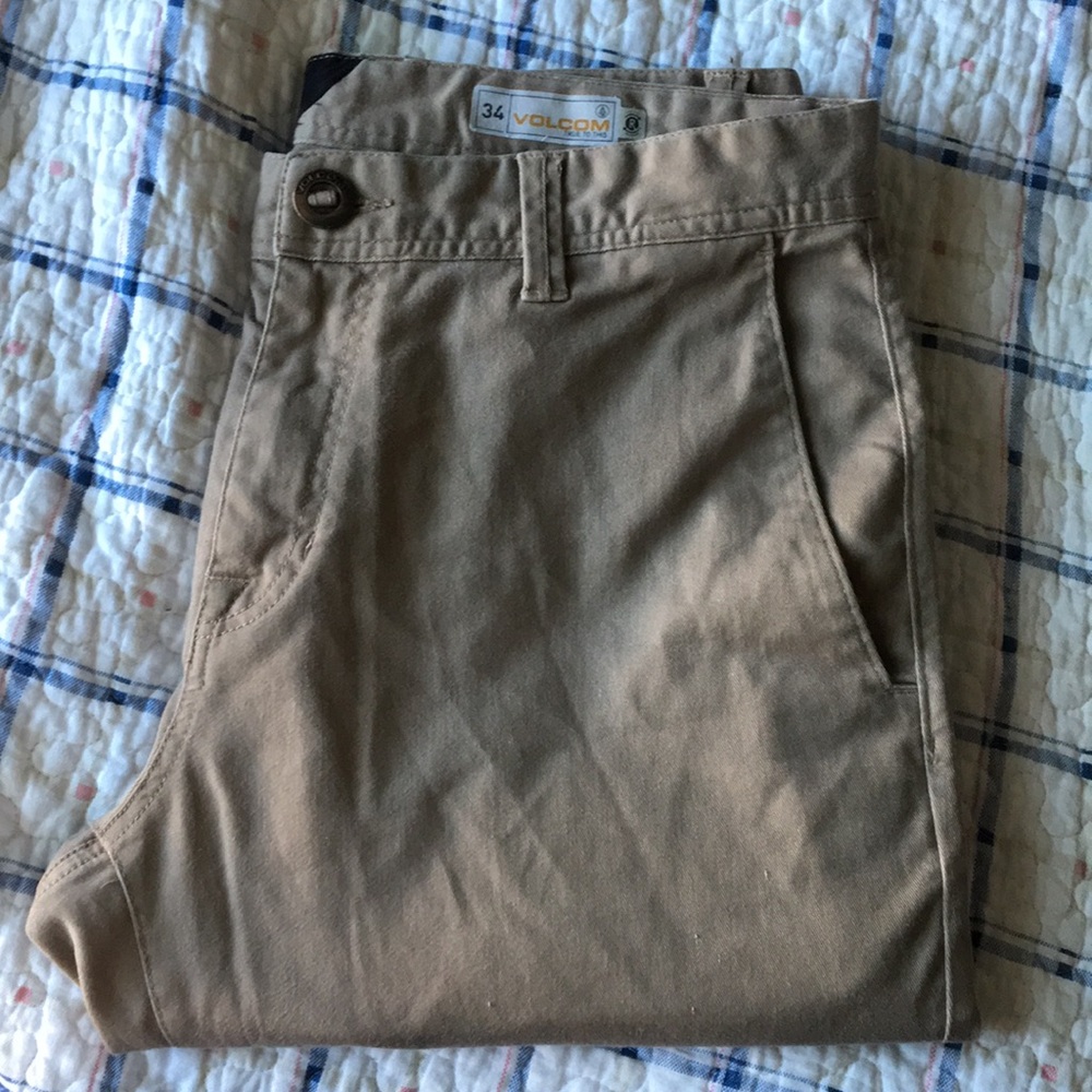 Volcom Khaki Frickin Chino Pants 34